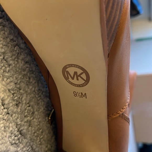 Never worn! Michael Kors Brown Leather Boots - Picture 3 of 3